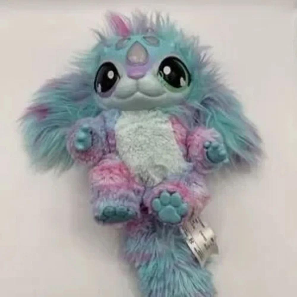 Plush Small Pet Toy - Pastel Blue & Pink Plush Creature